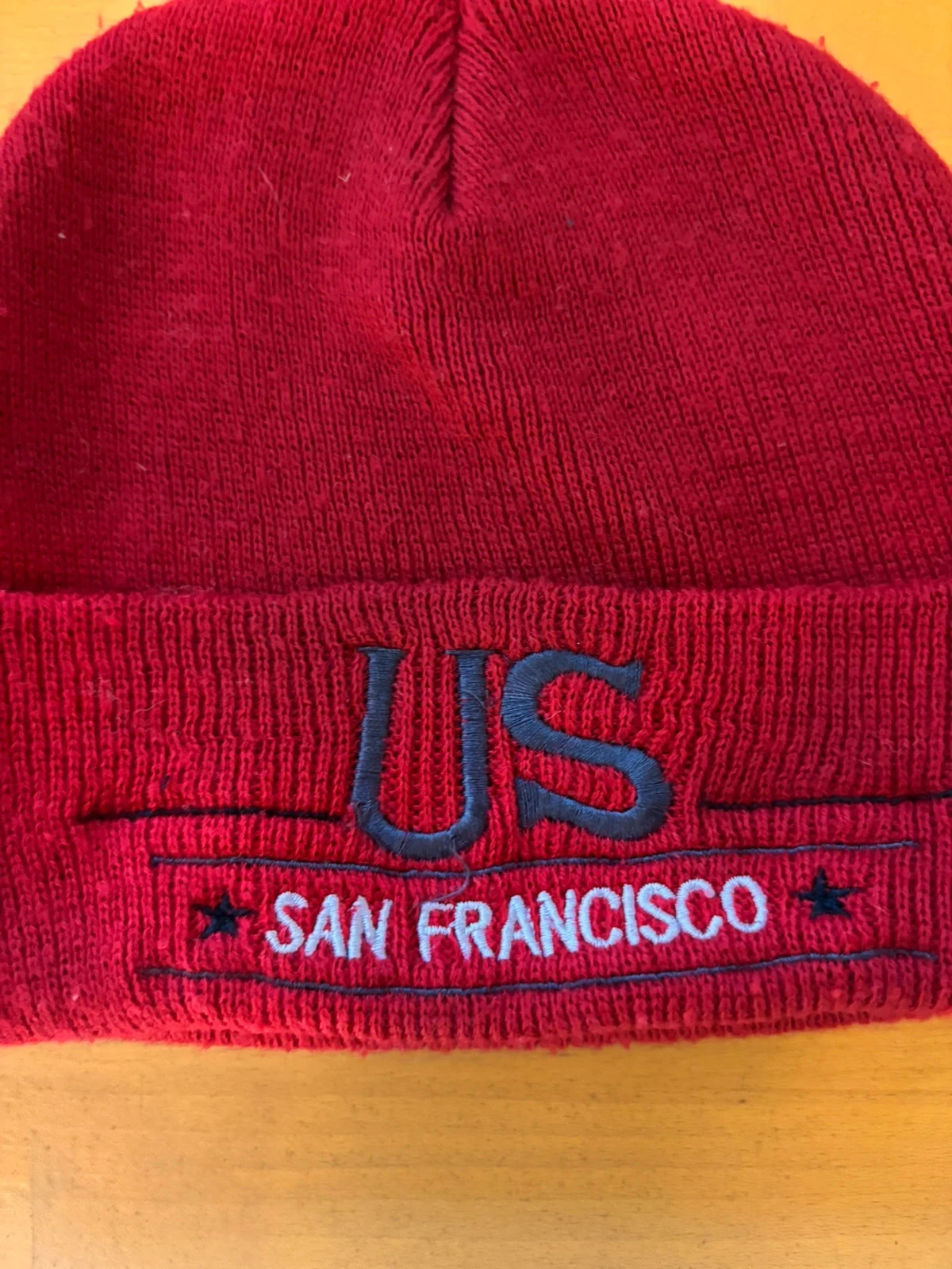 Rode geborduurde muts "US San Francisco" Kind / Ado – photo 2